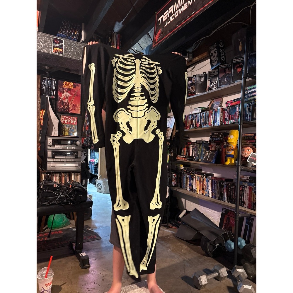 Torrid Glow In The Dark Skeleton Costume Jumpsuit Black Size 3 Plus Size